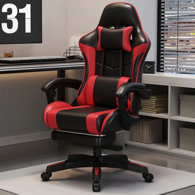 Ergonomic Gaming Chair For Home Office Long Hours Streamers Adjustable Reclining Lightweight Durability