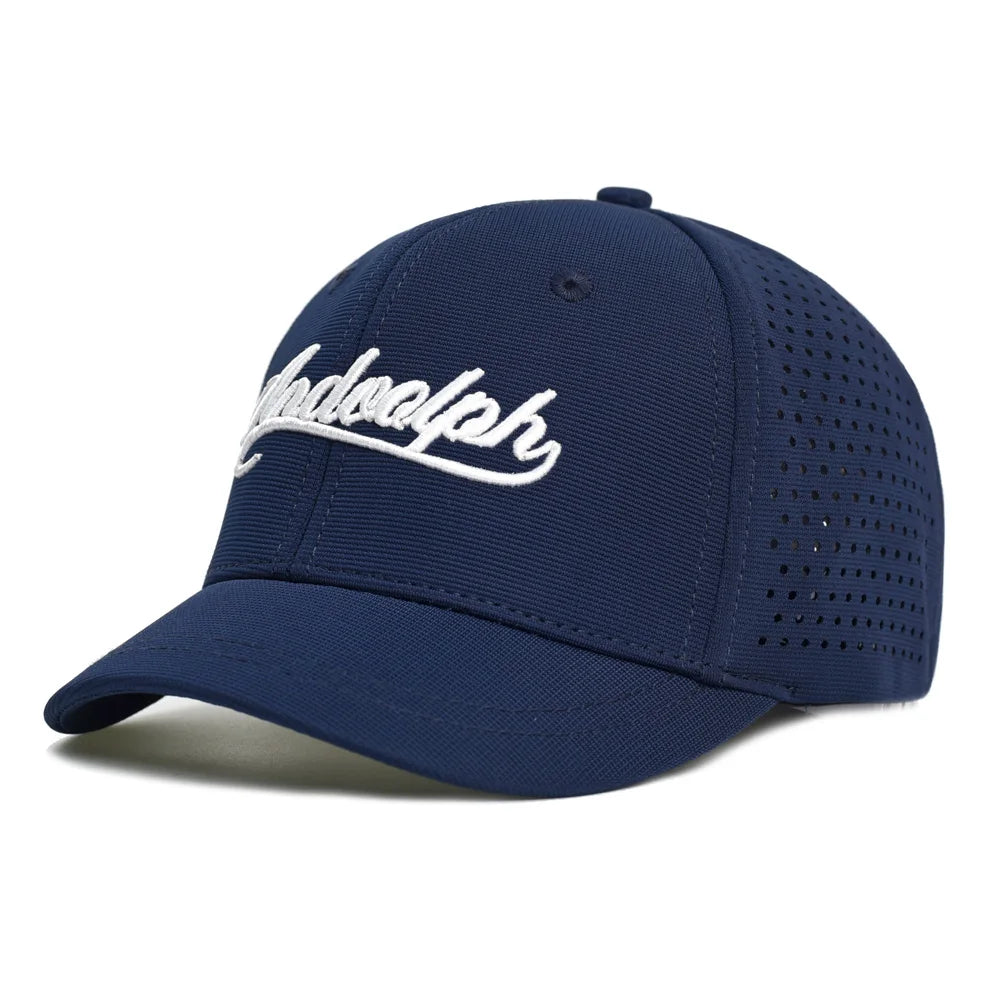Casquette de baseball à mailles, à visière courte, dos fermé, pour homme et femme, respirante, à fermeture à pression, ajustée, style « dad hat », réglable, unie, style « trucker »