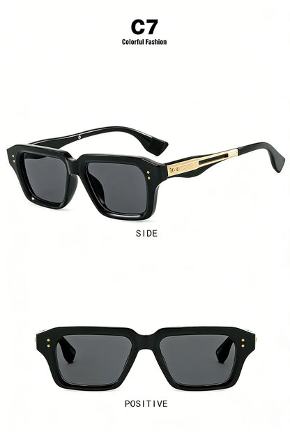 LOERHUNAR Classic Rivet Myopia Sunglasses Men and Women Vintage Outdoor Driving Shades Customize Optical Prescription Sunglasses
