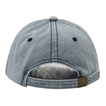 2024 New Solid Color Ripped Baseball Cap Washed Denim Snapabck Hat Hip Hop Breathable Streetwear Distressed Hats for Women Men