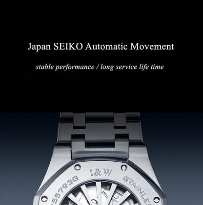 CARNIVAL Men's Mechanical Watch Brand Luxury Sapphire NH36 Movement Automatic Wrist Watches 50m Waterproof for Men