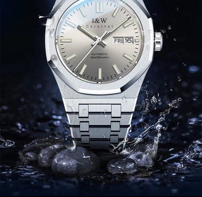 CARNIVAL Men's Mechanical Watch Brand Luxury Sapphire NH36 Movement Automatic Wrist Watches 50m Waterproof for Men