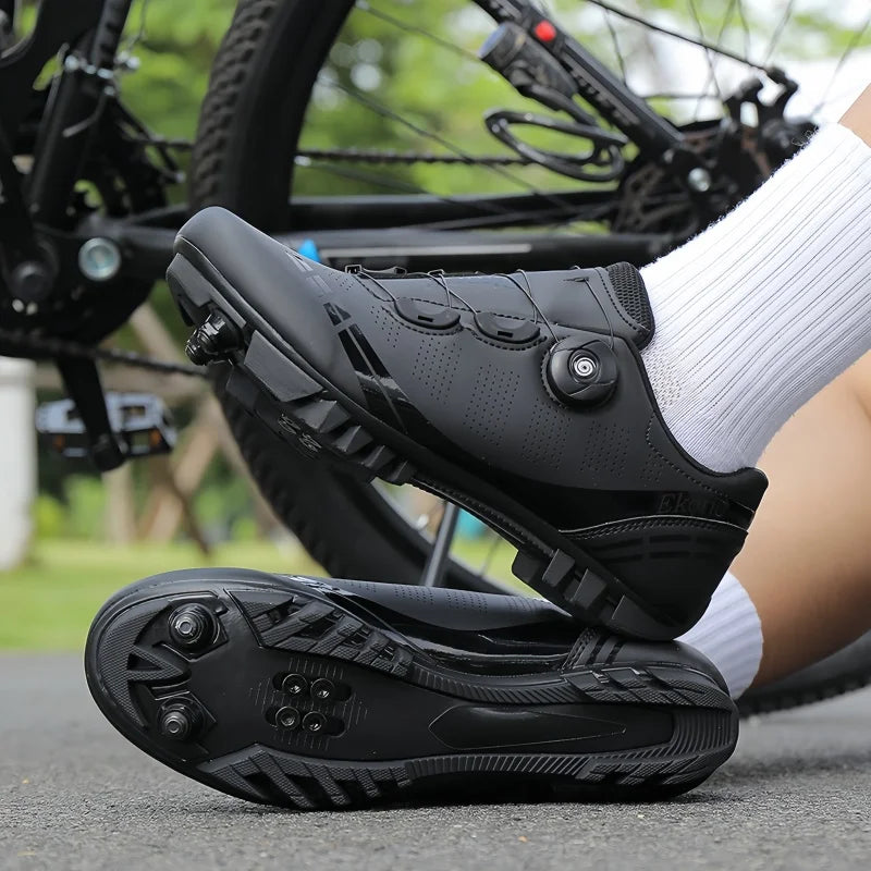 Scarpe da mountain bike MTB da uomo, traspiranti, antiscivolo, ad alta rigidità, adatte per gare su strada all’aperto e percorsi fuoristrada in montagna 37-46