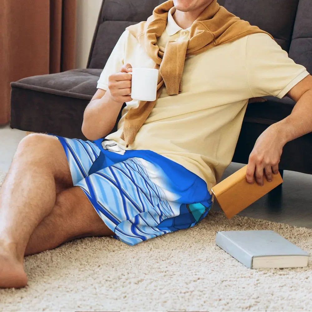 Custom Megaman Video Game Mega Man Short Pajama Pants Men Sleepwear Sleep Lounge Bottom Shorts Sleeping Pants