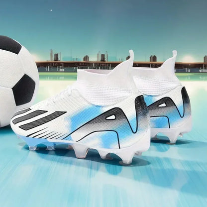 Fotbollsskor för män, New TF, sneakers för konstgräs och turf, ultralätta herrfotbollsskor, bekväma ankelhöga fotbollsskor för futsal och snabbt spel