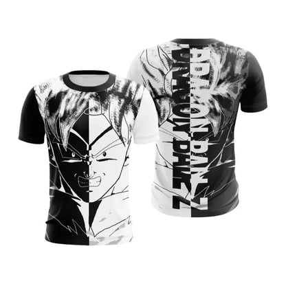 2026 Dragon Ball Z Men's T Shirt Vegeta Streetwear Trend Y2K Harajuku Summer Vegeta T-shirt Anime Saiyan Short Sleeved Goku Tops