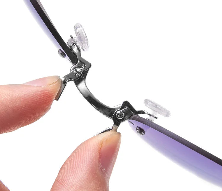 Kulaté bezrámové sluneční brýle pro muže Matrix Morpheus Pánské klasické brýle s nosní sponou Mini bezrámové značkové designové brýle UV400