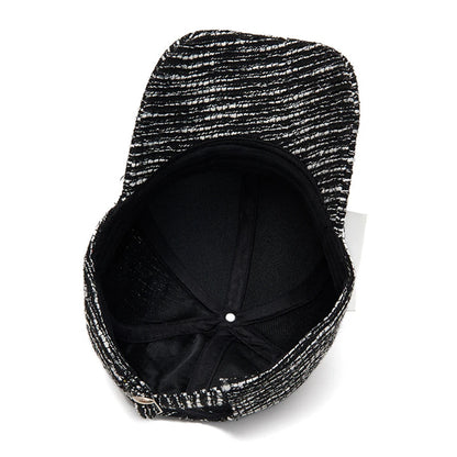FS Fashion Casquette de baseball rayée noir et blanc pour homme, casquette décontractée coréenne pour femme, casquette d'été streetwear, casquette de camionneur, Gorra Hombre