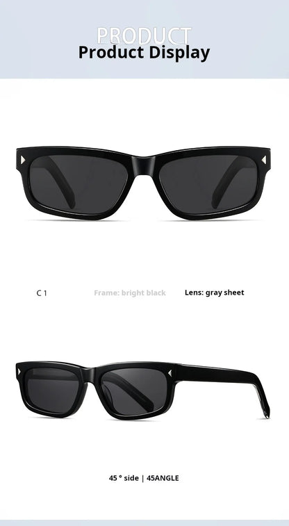TFTB Fashion Trend – polarizované pánské a dámské sluneční brýle z acetátu, retro čtvercový tvar, ochrana proti UV záření, brýle na řízení S32241