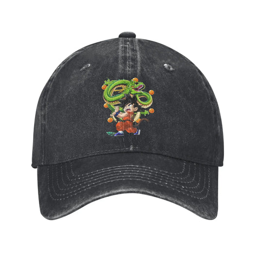 Retro Kamehameha Kid Goku Anime Baseball Caps Unisex Distressed Cotton Headwear Dragon Ball Outdoor Workouts Gift Hats Cap, Produit gaming premium Fraquane, produits de luxe, nouvelle génération, équipement gamer