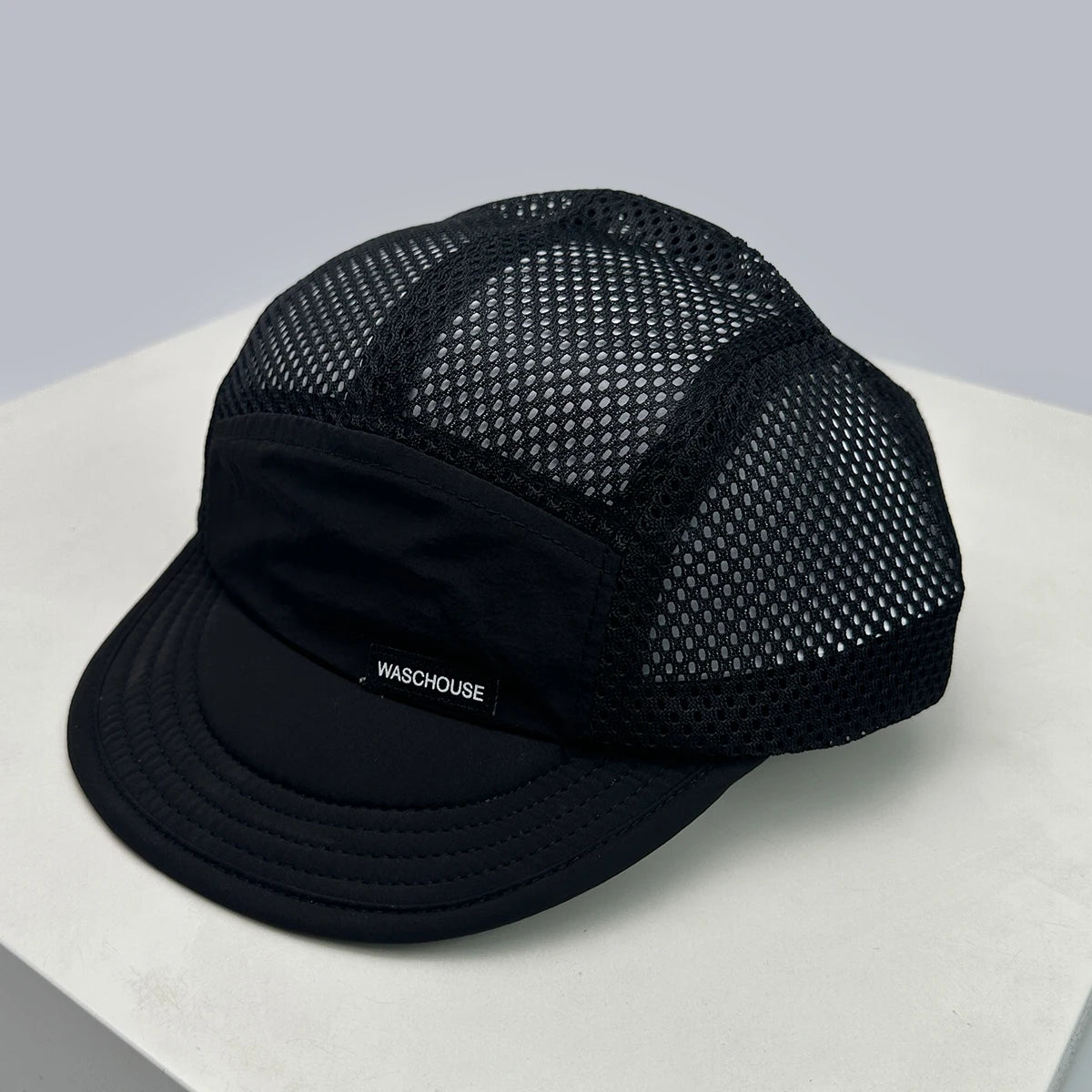 Unisex paprastos tinklinės raidinės beisbolo kepurės, apsaugančios nuo saulės, greitai džiūstančios, kvėpuojančios, su trumpu snapeliu, universalios, madingos, skirtos lauko veiklai