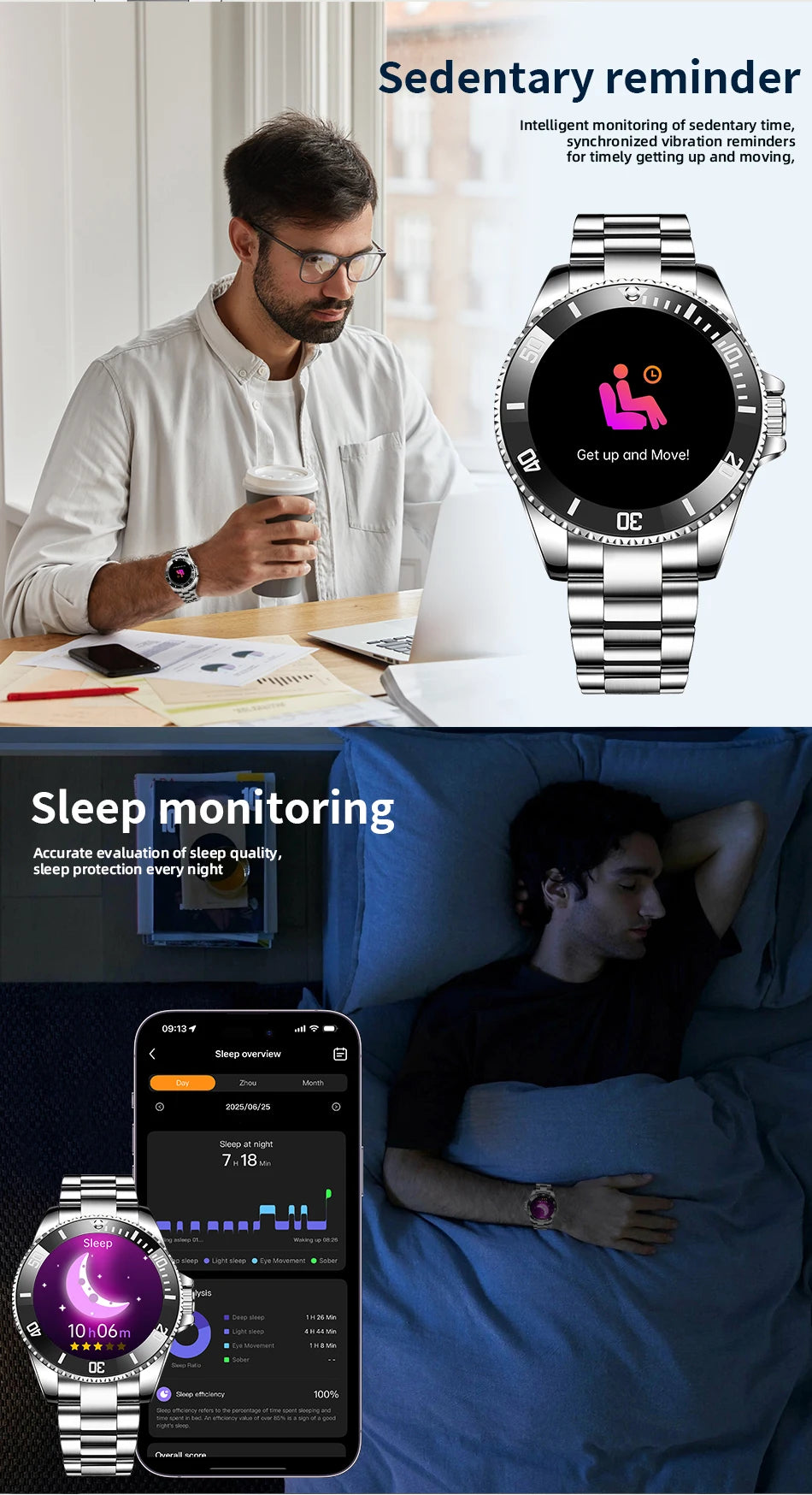 LIGE 2026 Smartwatch for Men  1.27" HD Display, Bluetooth Calling, IP68 Waterproof, Heart Rate & Fitness Monitor