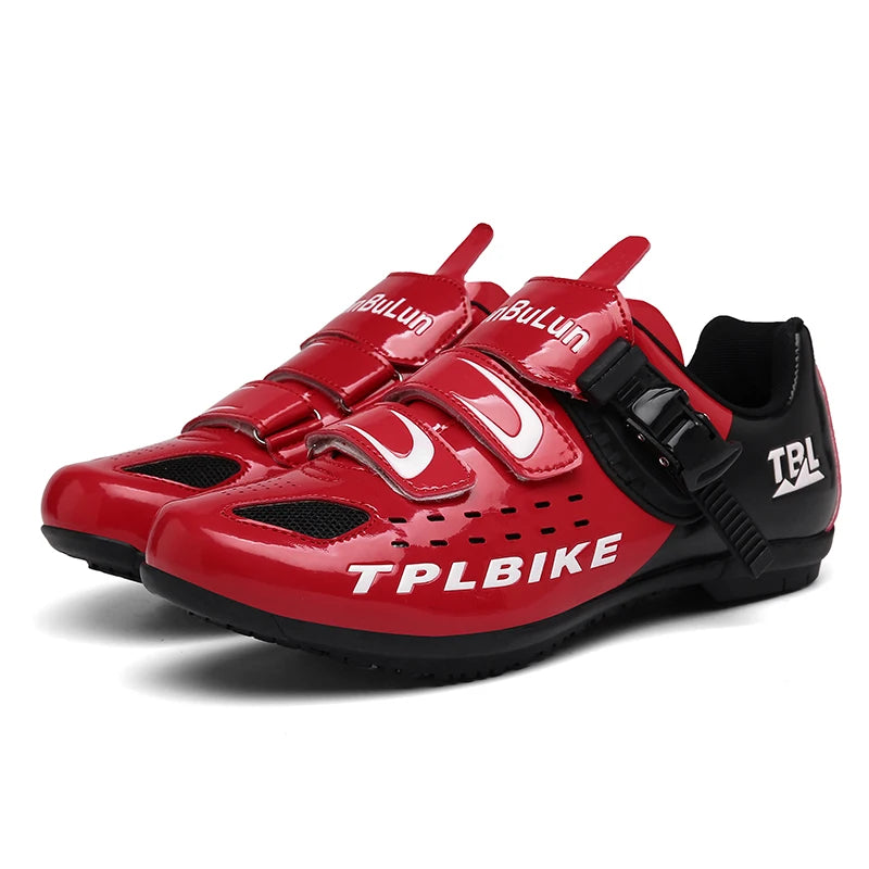 New Men’s and Women’s Bicycle Shoes Outdoor Cycling Shoes with Three Functional Soles Professional Training Shoes