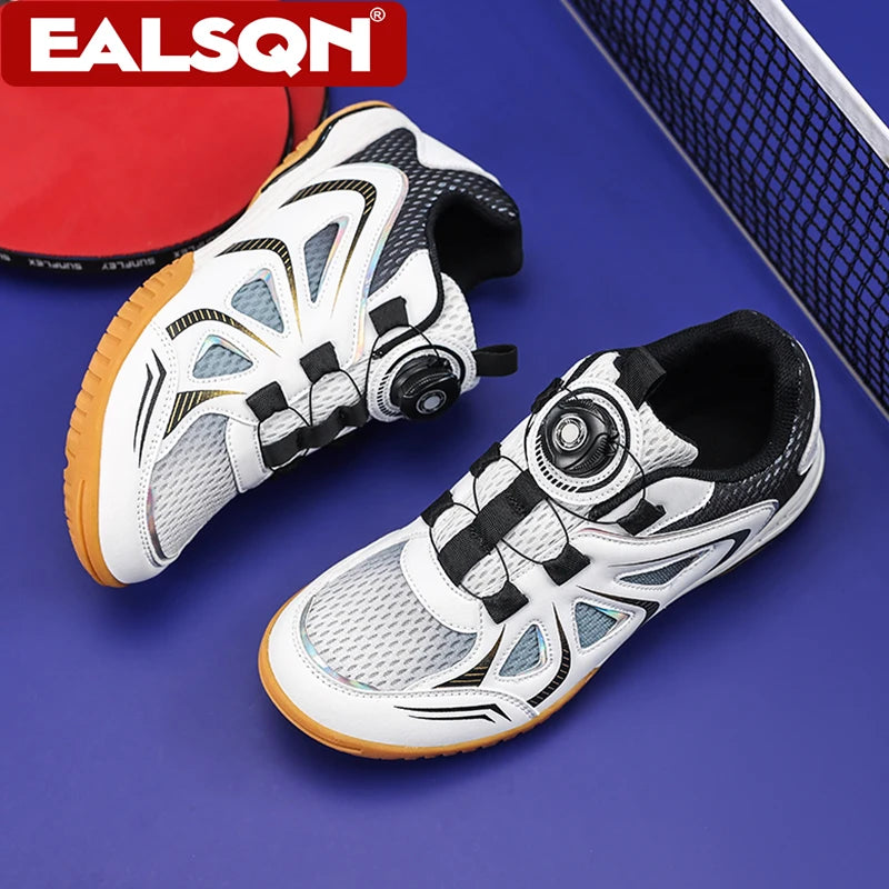 Table Tennis Shoes Couples' Lightweight Sports Badminton Shoes Non-Slip Outdoor Men's Breathable Competition Training Sneakers