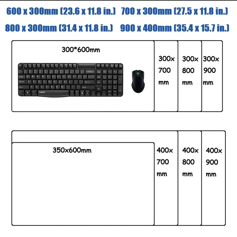 HD Printing Kawaii Sonics The Hedgehogs Mouse pad XXL Large Locking Edge Non-slip Speed Keyboard Mats Computer Gamers