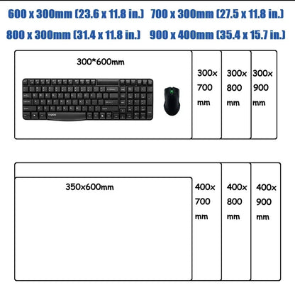 HD Printing Kawaii Sonics The Hedgehogs Mouse pad XXL Large Locking Edge Non-slip Speed Keyboard Mats Computer Gamers