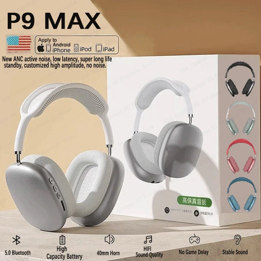 2025 Air Max P9 TWS Wireless Bluetooth 5.1 Earphones with Mic – Noise Cancelling Gaming Sports Earbuds for iPhone Android PC
