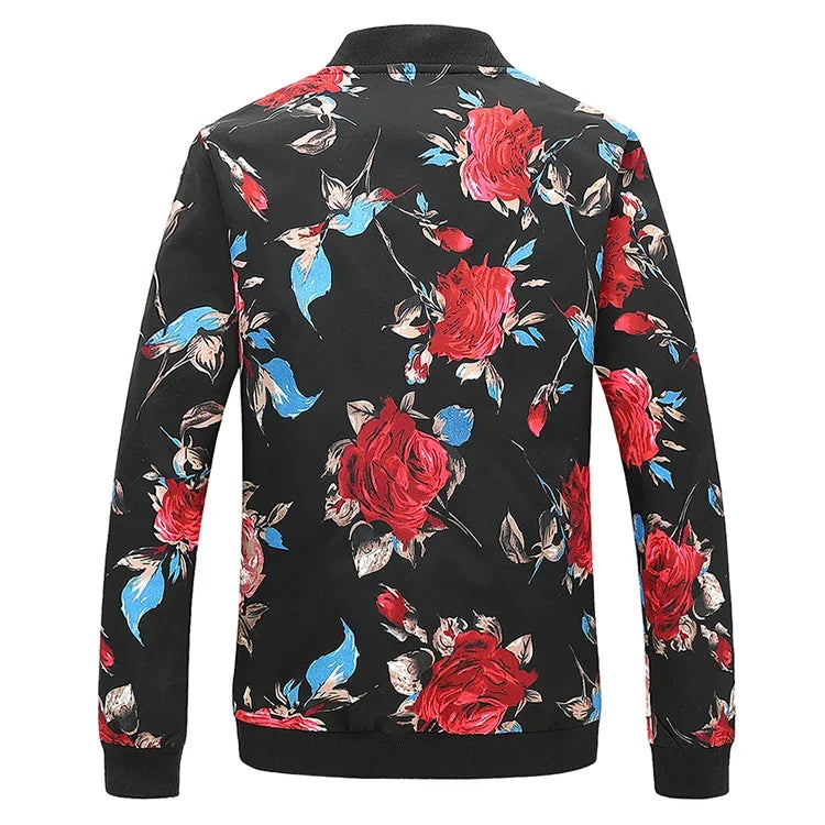 Spring new men's handsome colorful men's jacket, fashion casual youth Slim sports jacket, Asian size M-6XL