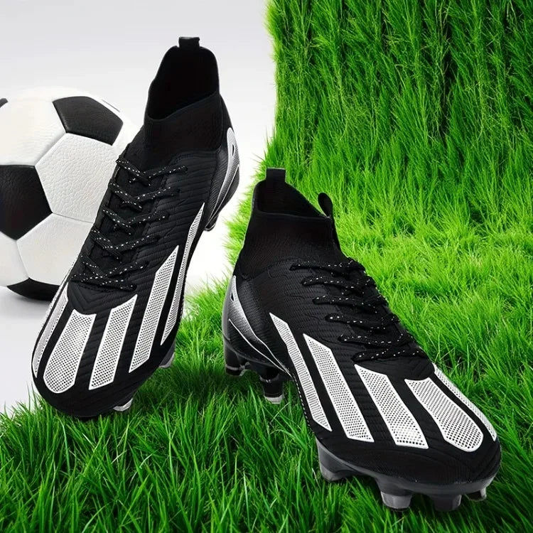 Fotbollsskor för män, New TF, sneakers för konstgräs och turf, ultralätta herrfotbollsskor, bekväma ankelhöga fotbollsskor för futsal och snabbt spel