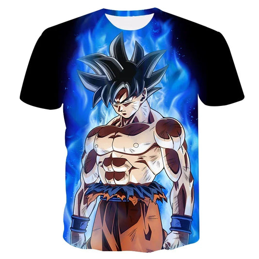Men's T-shirts Dragon Ball Z T-shirt Boys Clothes Children's Clothing Summer Short Sleeve Kids Cartoon Tee Tops Baby Boy T Shirt