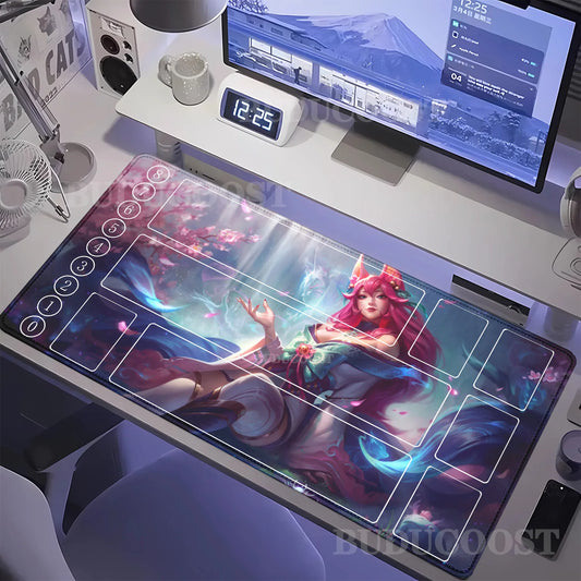 HD Printing playmat League of Mouse Pad Legends Riftbound Series TCG LOL Card 600x350mm office Stitched Edge Board Game Desk Mat