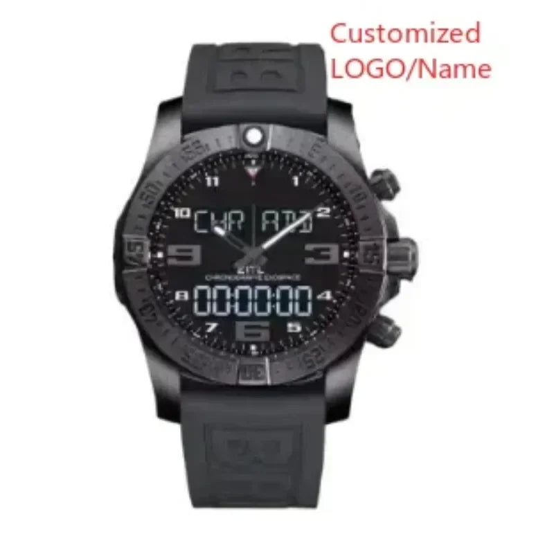 A11 Store Customized Watch  Mens Sport Aerospace Evo es Black Blue Rubber Luxury Digital Watch Fashion Watches