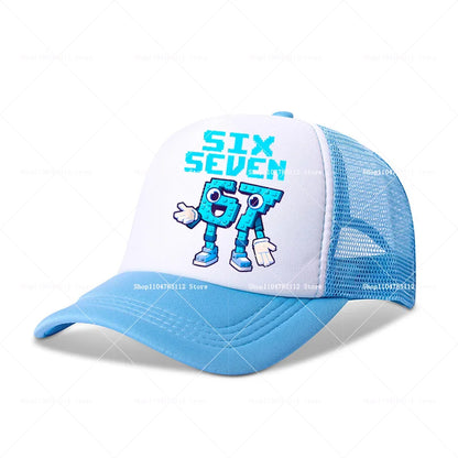 Casquette de baseball Steal A Brainrot 67 Six Seven, motif cartoon/anime, lettres de l'alphabet A à Z, pour garçons et filles, ajustable, sport et mode, couvre-chef pour adulte, cadeau