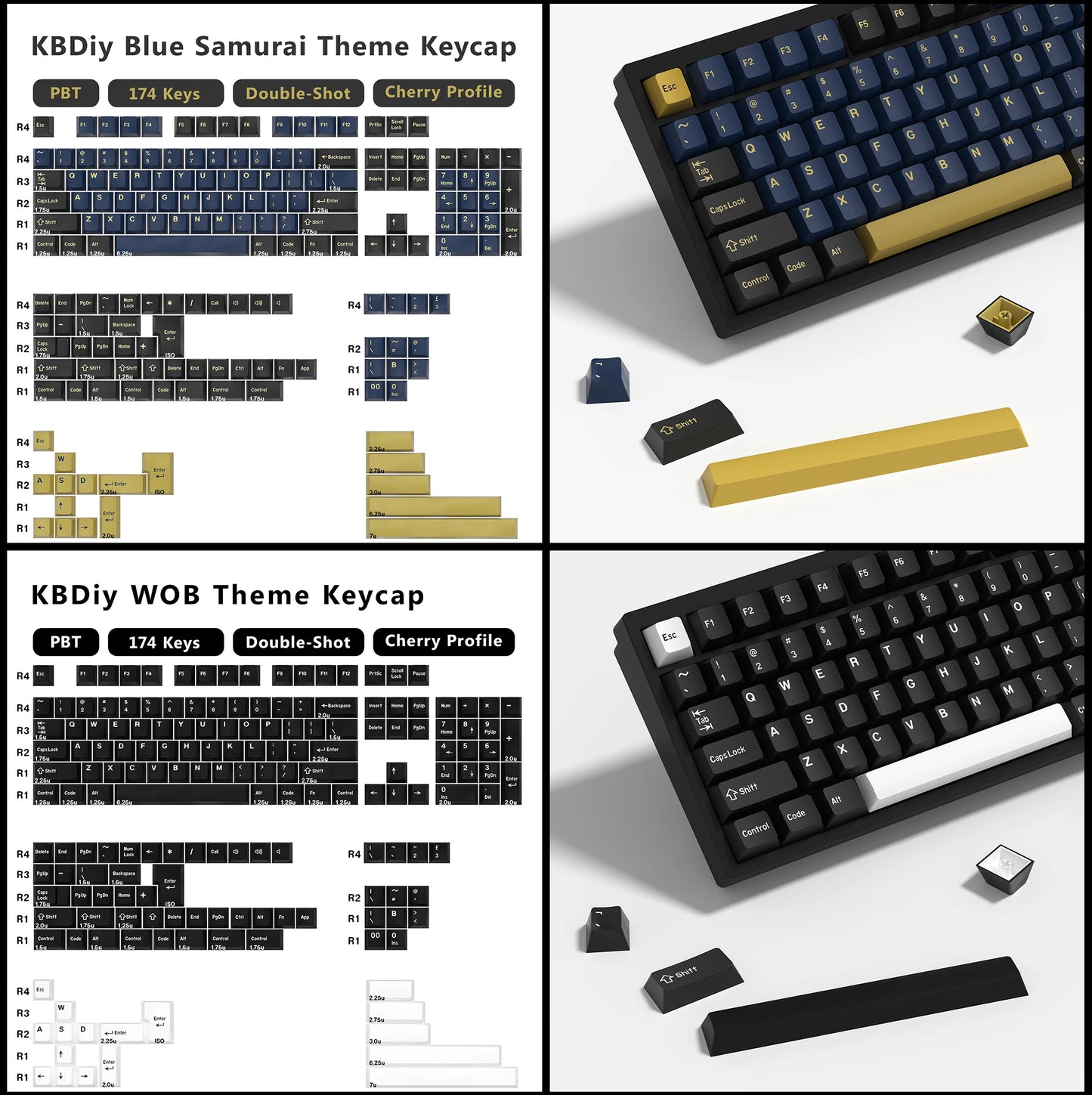KBDiy GMK Illusion Keycap Perfil Cherry Double Shot PBT ISO Teclas para Kit de Teclado Mecânico Gamer Gaming Point Retro