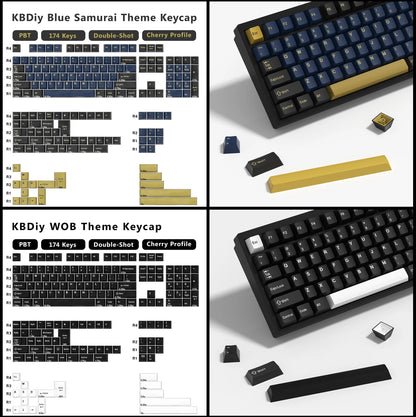 KBDiy GMK Illusion Keycap Perfil Cherry Double Shot PBT ISO Teclas para Kit de Teclado Mecânico Gamer Gaming Point Retro
