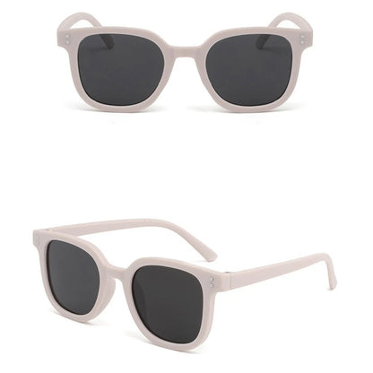 KLASSNUM 2026 Trendy Children's Sunglasses Large Square Black Sun Glasses 2-8 Years Kids Girls Boys Sunglass for Travel Outdoor