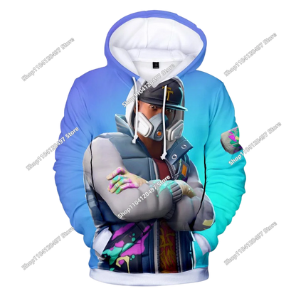 Fortnite Casual Pullover Hooded Sweatshirt Clothes Girls From 2 To 14 Years Children's Clothing Battle Royale Pullover Hoodies