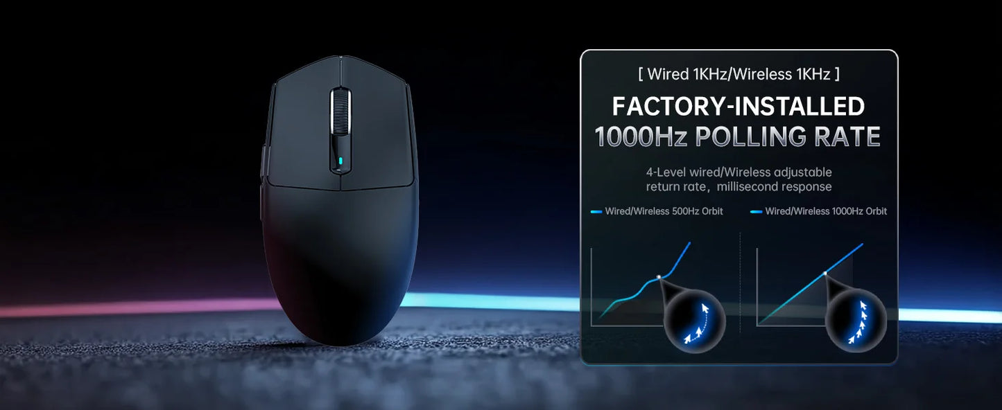 ATTACK SHARK G3PRO Tri-mode Wireless Gaming Mouse with Charge Dock 25000 DPI Ultra Lightweight, PAW3311 Sensor