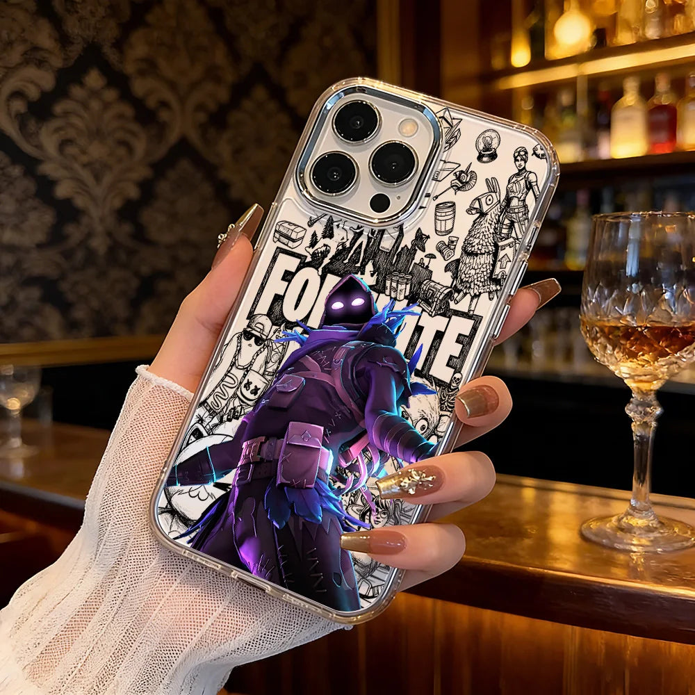 Capa de telemóvel Cartoon Battle Royales Fortnites para Xiaomi Mi 15 14T 14 12T 11T 11 Lite Poco M7 X7 X6 F5 F6 X5 X4 GT Pro 4G 5G