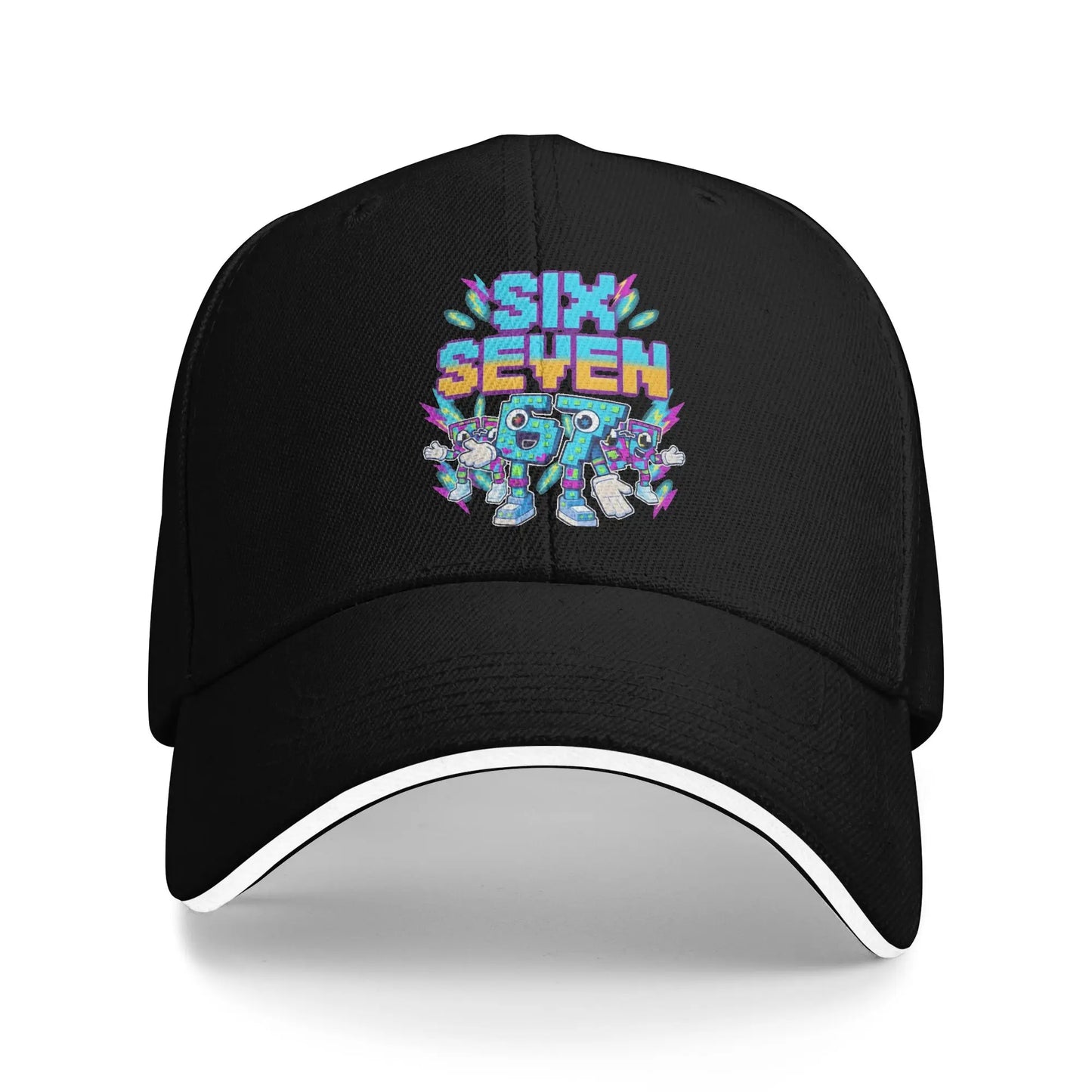 67 Six Seven 6-7 Baseball Cap Popular Steal Brainrot Gaming Meme Sandwich Caps Men Women Breathable Dad Hat Outdoor