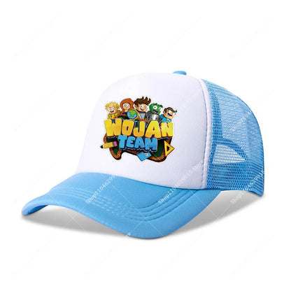 Wojans Team Baseball Cap Cartoon Anime Hot Game Printed Headwear Summer Adjustable Fashion Blue Sport Casual Hats Birthday Gift