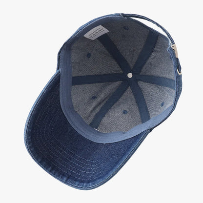 2025 New Vintage Denim Visors Hat Fashion Jeans Baseball Cap Unisex Letter Embroidery Hip Hop Snapback Caps Cool Casquette
