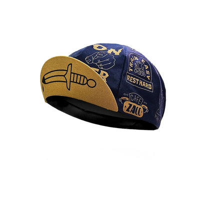 style Casquettes de cyclisme Casquettes de sport d'été respirantes pour le vélo Séchage rapide Polyester Casquettes noires et bleues Classiques