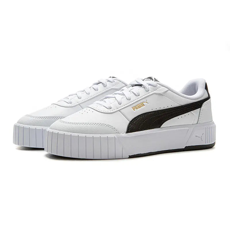 Baskets basses Puma Carina, confortables, souples et durables, blanches, 402637-02