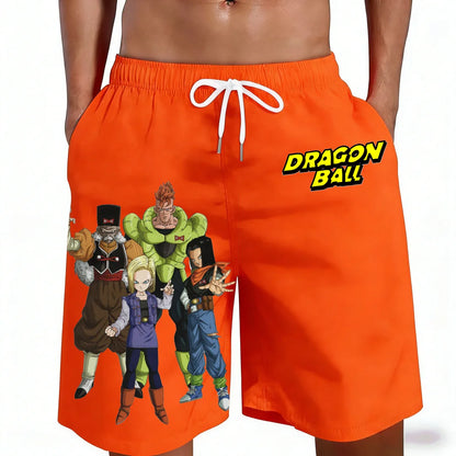 Dragon Ball Android Saga Anime Board Shorts for Men And Boys Matching Family Summer Beach Casual Clothing Summer 2026 Hot Sale