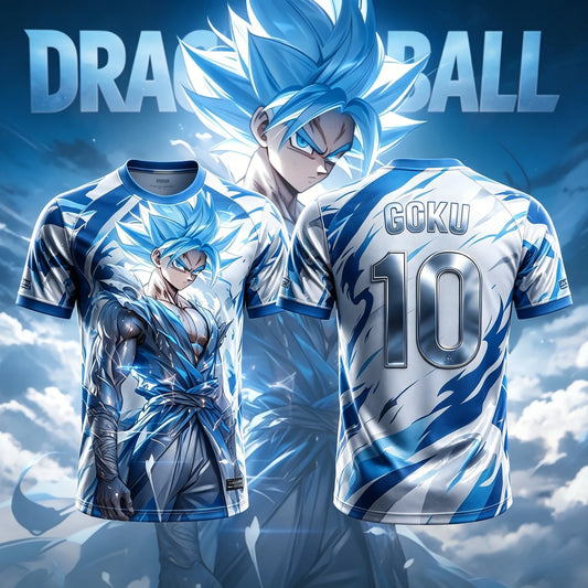 2026 New Adult Men's Dragon Ball NO.10/7 Goku 3D Printed Football Jersey T-Shirt Kids Anime T-Shirt Special Football Jersey Y2k