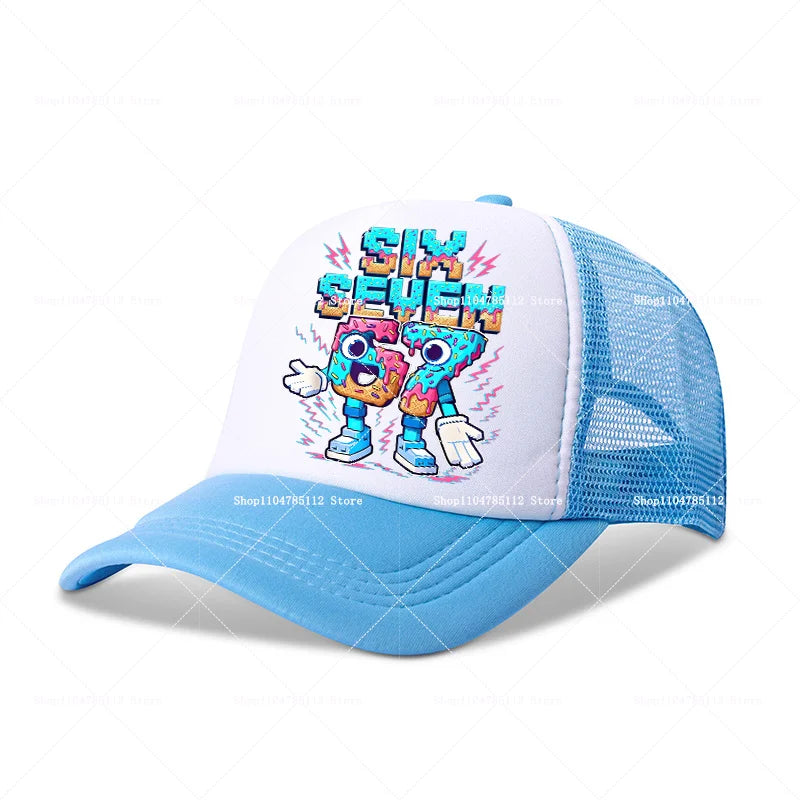 Casquette de baseball Steal A Brainrot 67 Six Seven, motif cartoon/anime, lettres de l'alphabet A à Z, pour garçons et filles, ajustable, sport et mode, couvre-chef pour adulte, cadeau