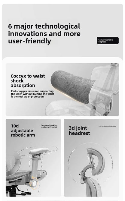 Portable Minimalist Ergonomic Chair 10D Armrest Computer Chair Office Chair Study Chair Gaming Chair Gravitysturdy and durable