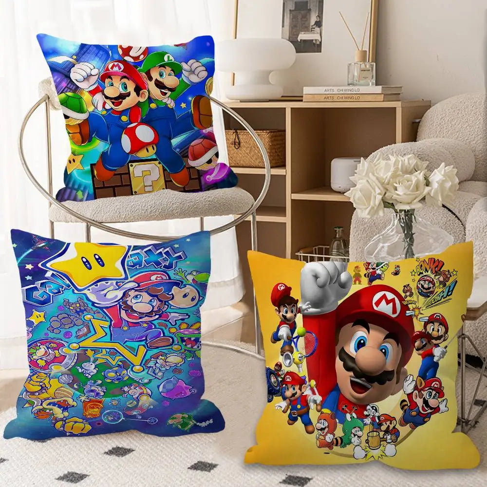 Anime Supers M-Marios Pillowcases Home Bedding Decorative Pillow Cover Wedding Super Soft Pillow Case
