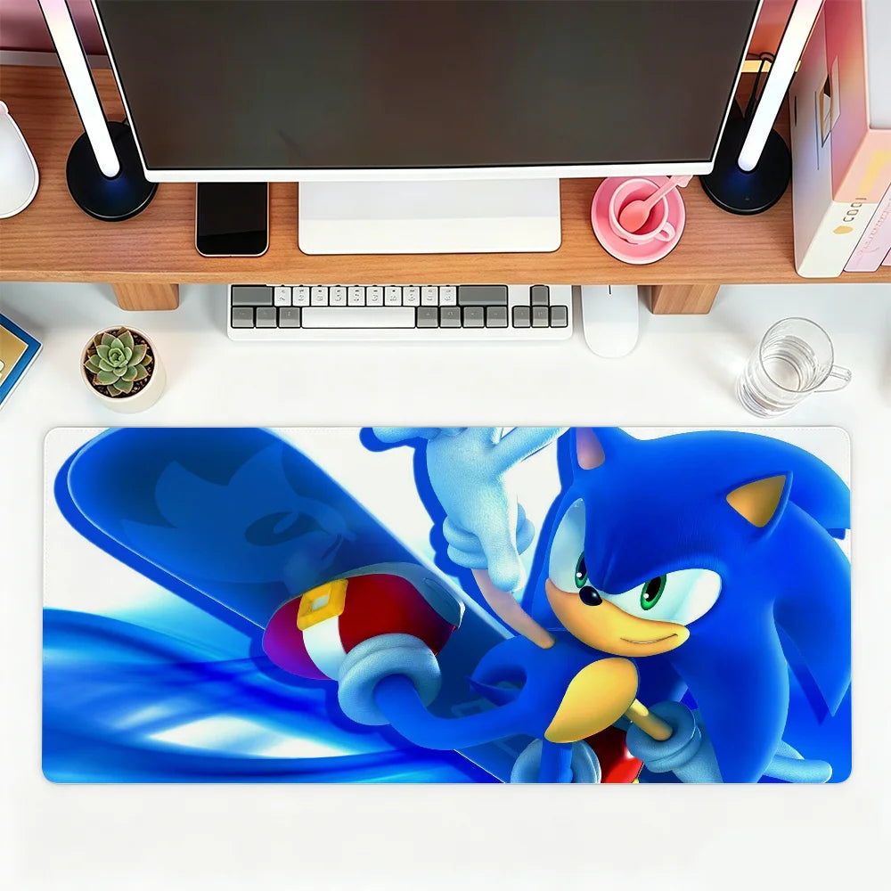 Game S-Sonic The H-Hedgehog Mouse Pad For Office Gaming And Keyboards Non-Slip Large Waterproof