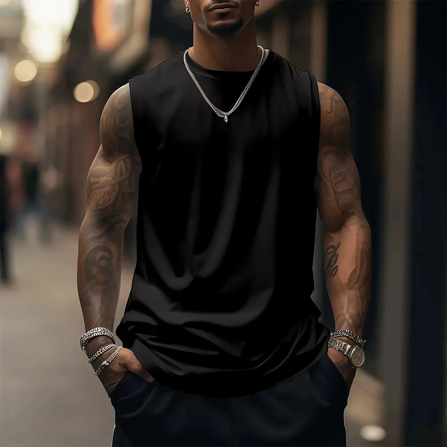 Dragon Ball Super Saiyan Sports Vest Men's and Women's Same Summer Fitness Running Street Breathable Sleeveless Top Anime Vest