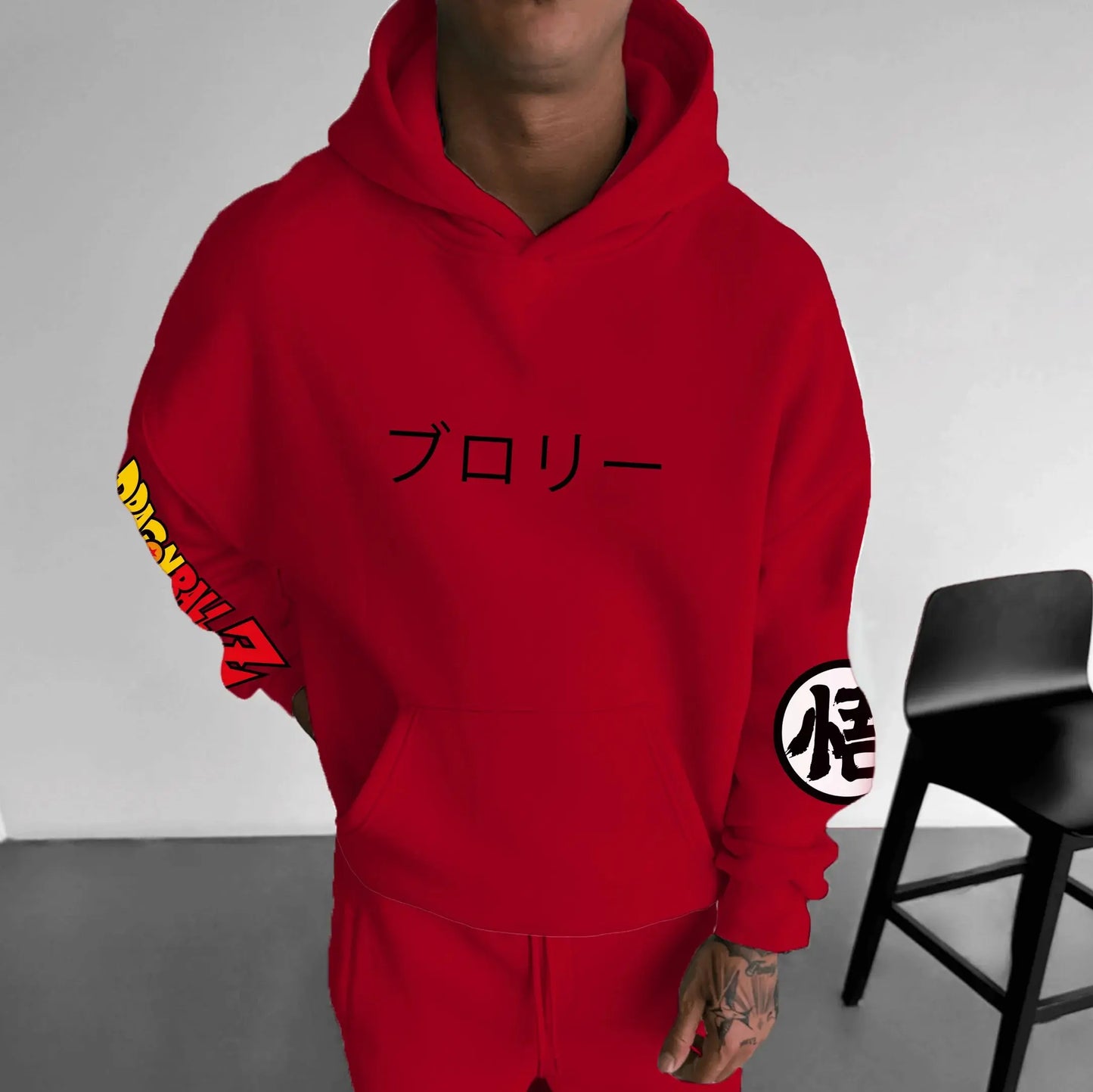 Oversized Men's Hoodie Dragon Ball Goku Anime Print Women Pullover Streetwear Casual Spring Autumn Hooded Sweatshirt Y2k Clothes