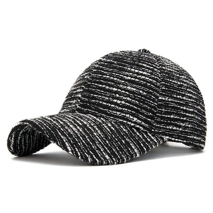 FS Fashion Casquette de baseball rayée noir et blanc pour homme, casquette décontractée coréenne pour femme, casquette d'été streetwear, casquette de camionneur, Gorra Hombre