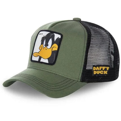 Czapka unisex z motywem anime, naszywka haftowana, czapka baseballowa, czapka typu trucker, czapki siatkowe, czapka przeciwsłoneczna