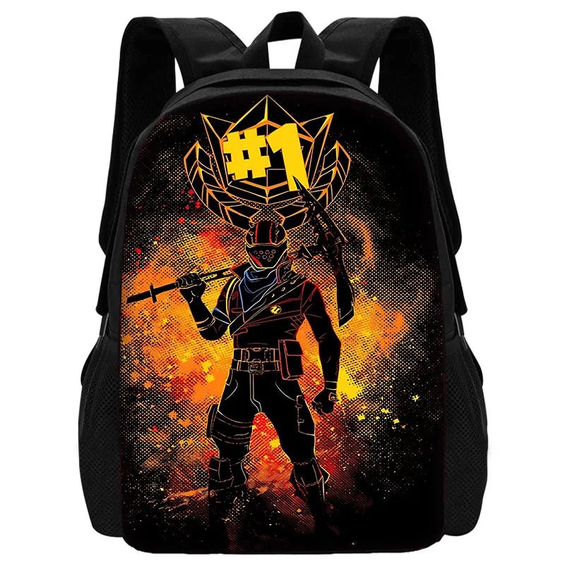 Zaini FortniteS per bambini, maschi e femmine, regalo di compleanno per studenti, borse scuola per bambini unisex, zaino da campeggio resistente
