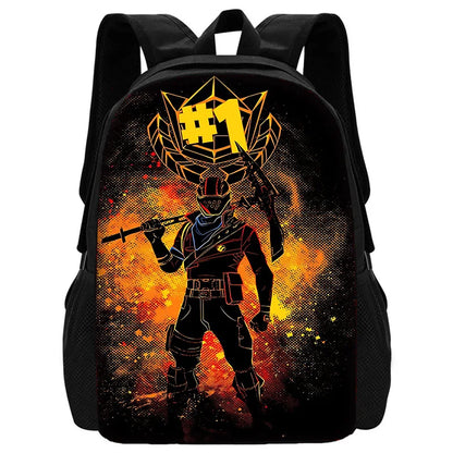 Zaini FortniteS per bambini, maschi e femmine, regalo di compleanno per studenti, borse scuola per bambini unisex, zaino da campeggio resistente